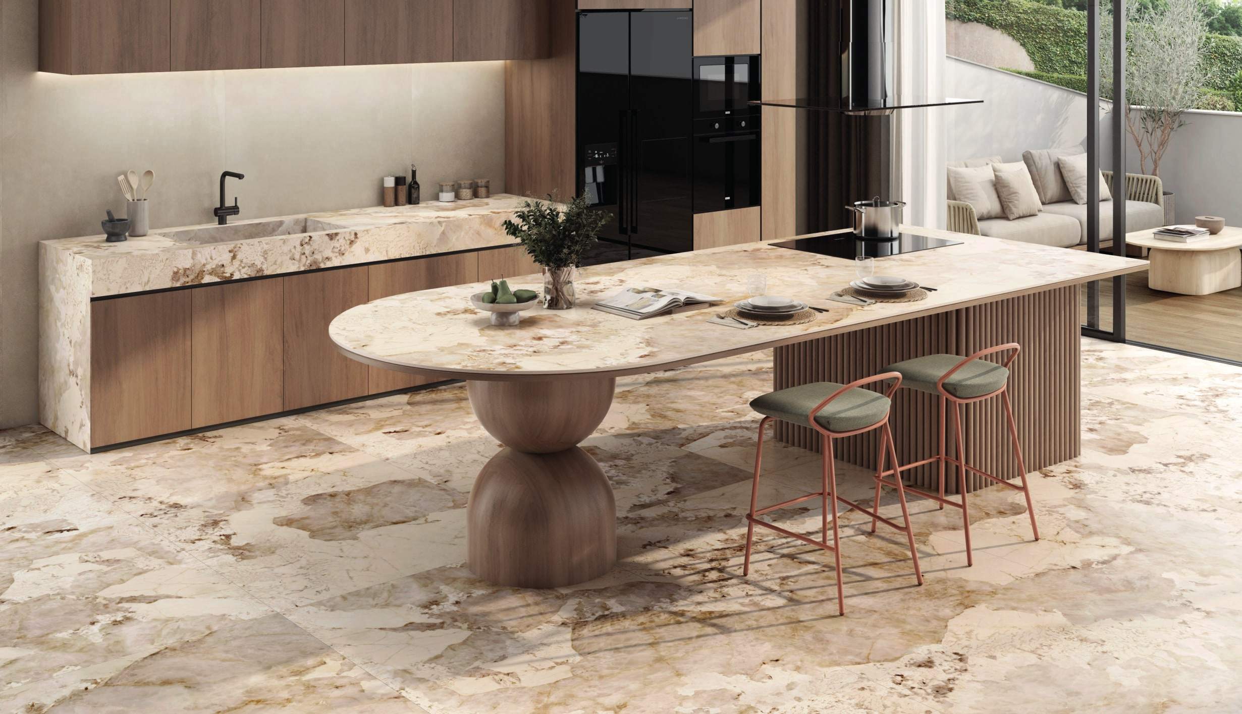 Ambiente con Arklam Patagonia Gold, foto del catálogo de Arklam