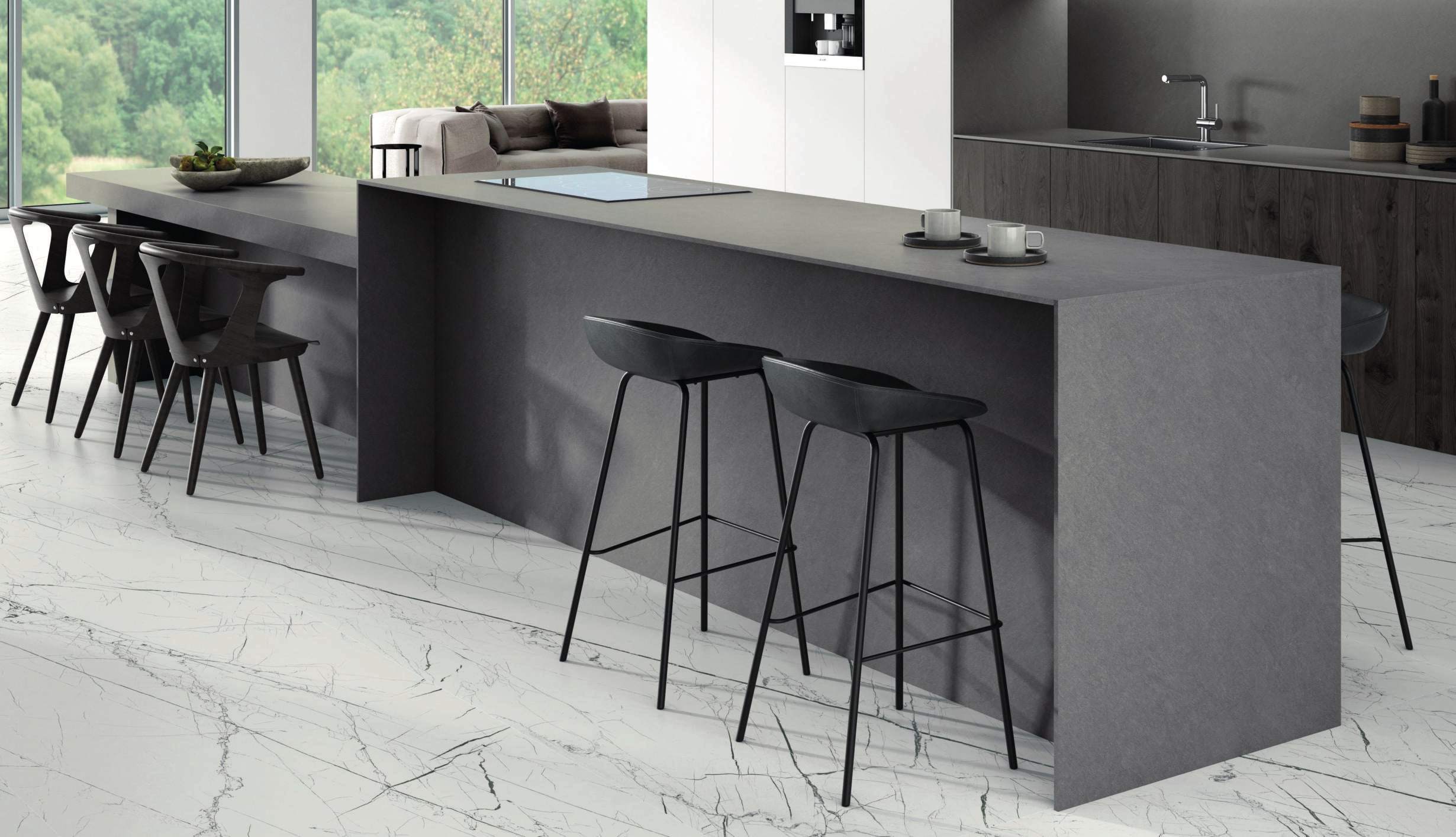 Ambiente con Arklam Mirage Grey, foto del catálogo de Arklam