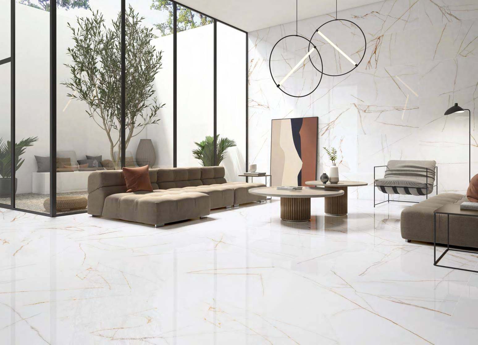 Ambiente con baldosas ITT Melbourne, foto del catálogo de ITT Ceramic