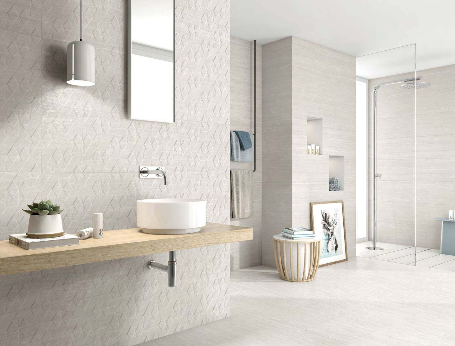 Ambiente con baldosas ITT Orsay, foto del catálogo de ITT Ceramic