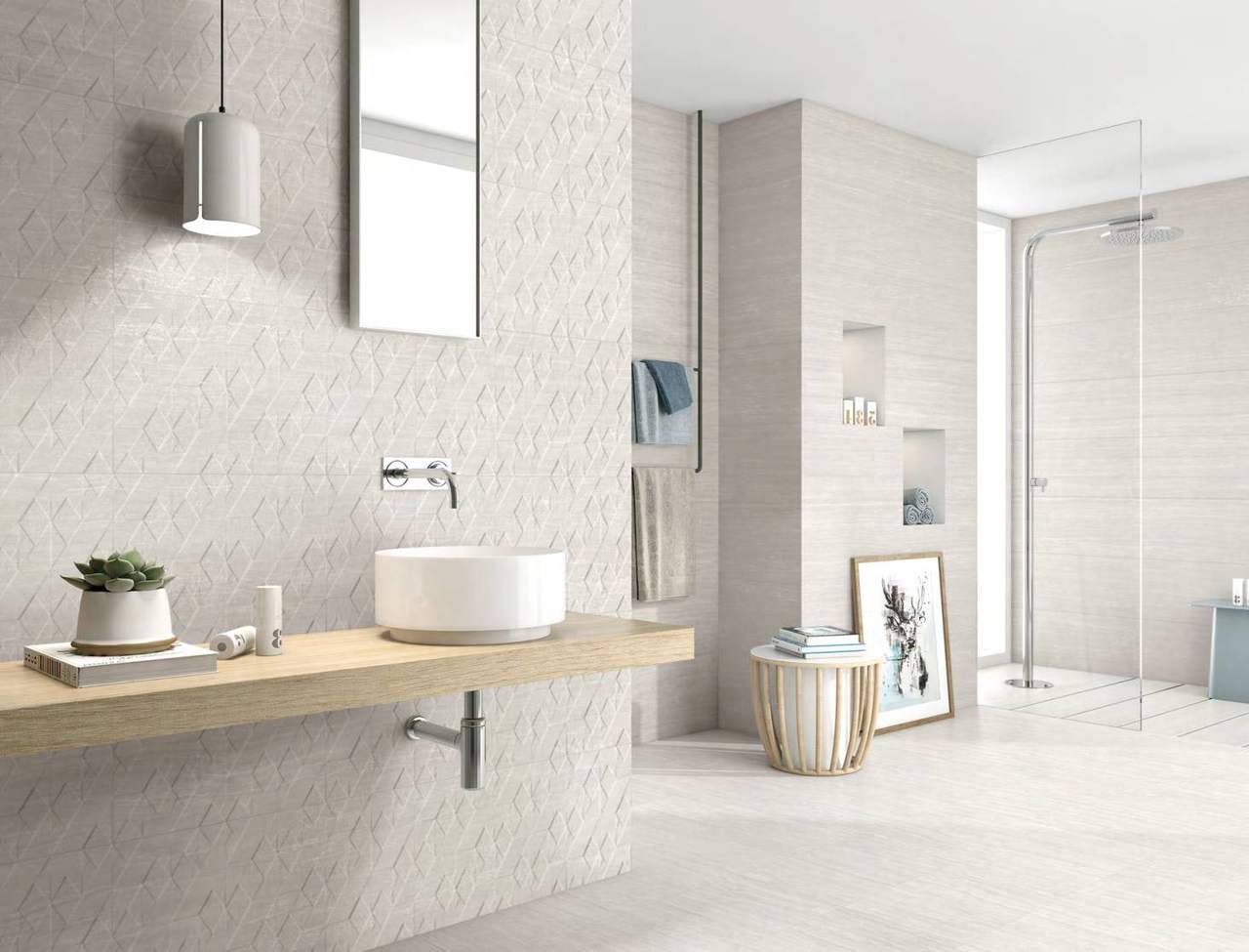 Ambiente con baldosas ITT Orsay, foto del catálogo de ITT Ceramic