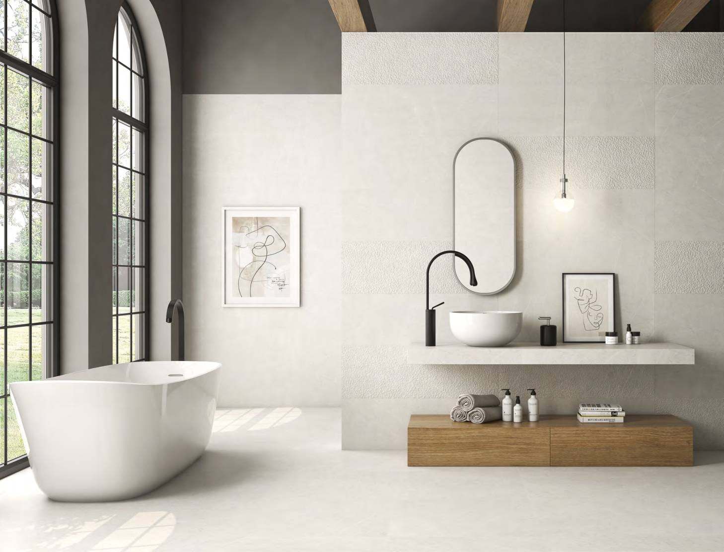 Ambiente con baldosas ITT Magnum, foto del catálogo de ITT Ceramic