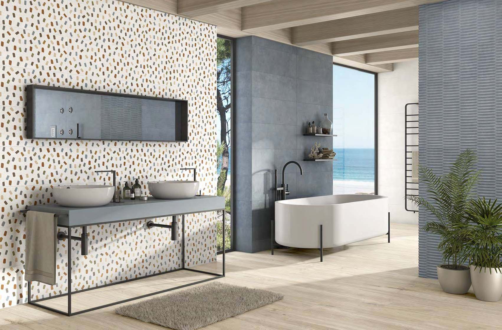 Ambiente con baldosas ITT Essence, foto del catálogo de ITT Ceramic