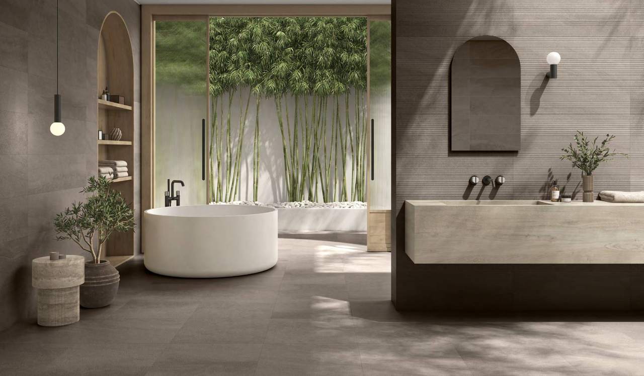 Ambiente con baldosas ITT Hôm, foto del catálogo de ITT Ceramic