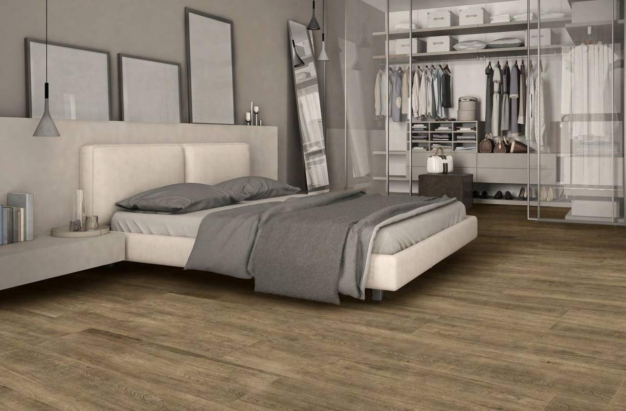 Ambiente con baldosas ITT Arauco, foto del catálogo de ITT Ceramic