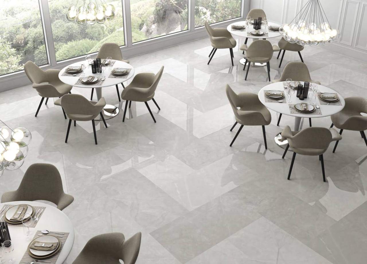 Ambiente con baldosas ITT Pulpis, foto del catálogo de ITT Ceramic