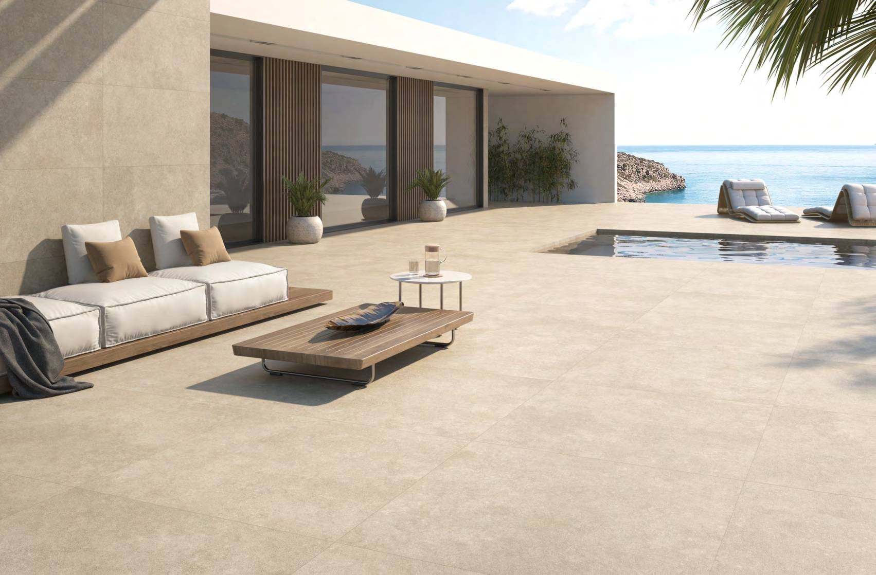 Ambiente con baldosas ITT Messina, foto del catálogo de ITT Ceramic