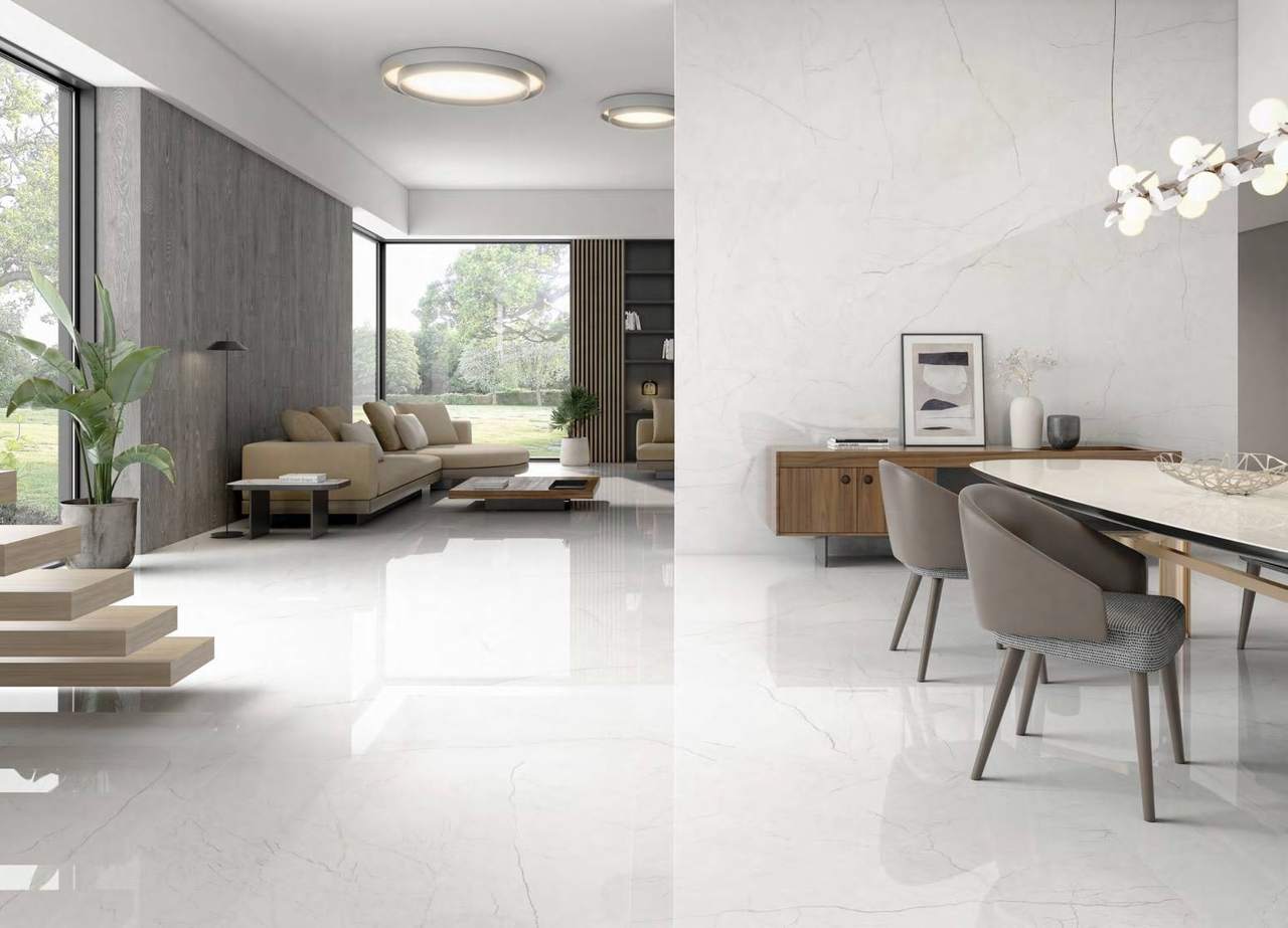 Ambiente con baldosas ITT Omnia, foto del catálogo de ITT Ceramic