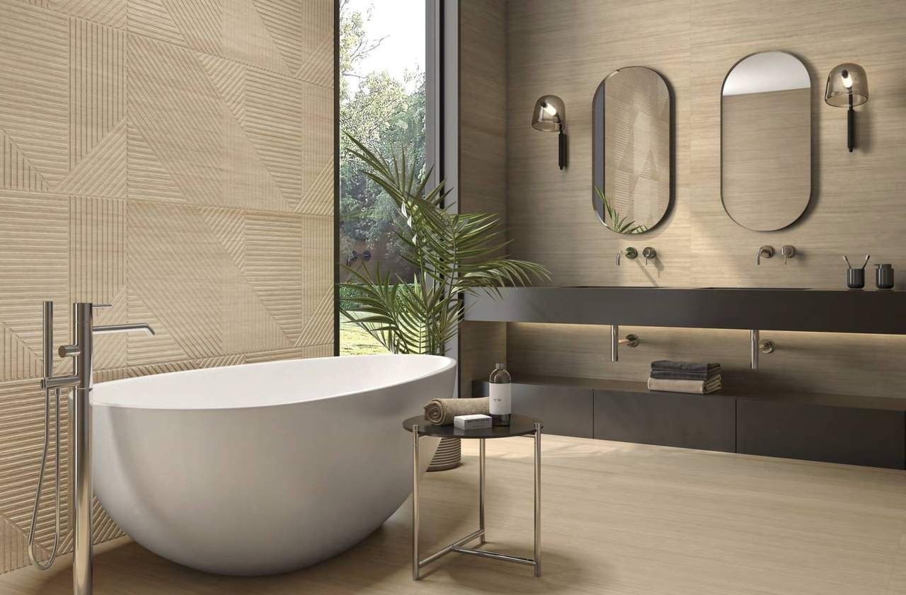 Ambiente con baldosas ITT Soleil, foto del catálogo de ITT Ceramic