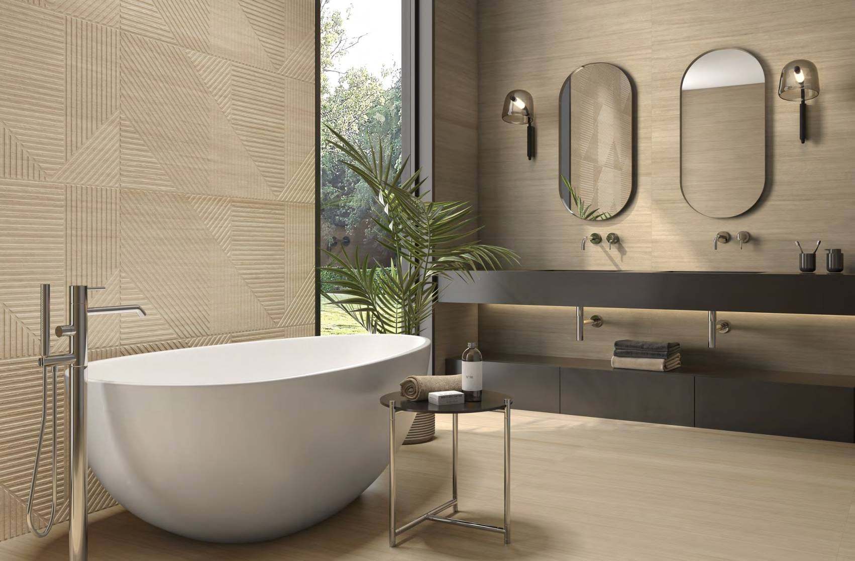 Ambiente con baldosas ITT Soleil, foto del catálogo de ITT Ceramic