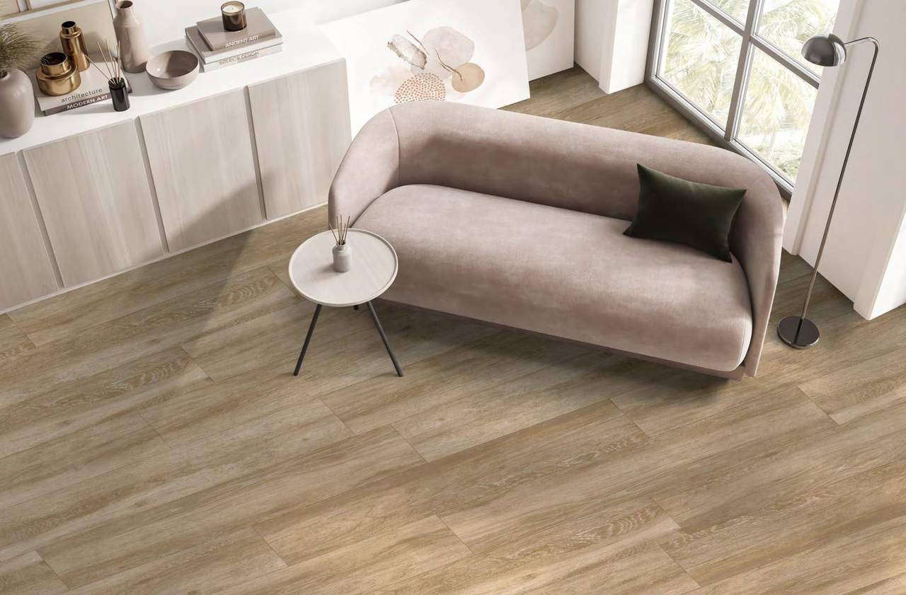 Ambiente con baldosas ITT Moremi, foto del catálogo de ITT Ceramic