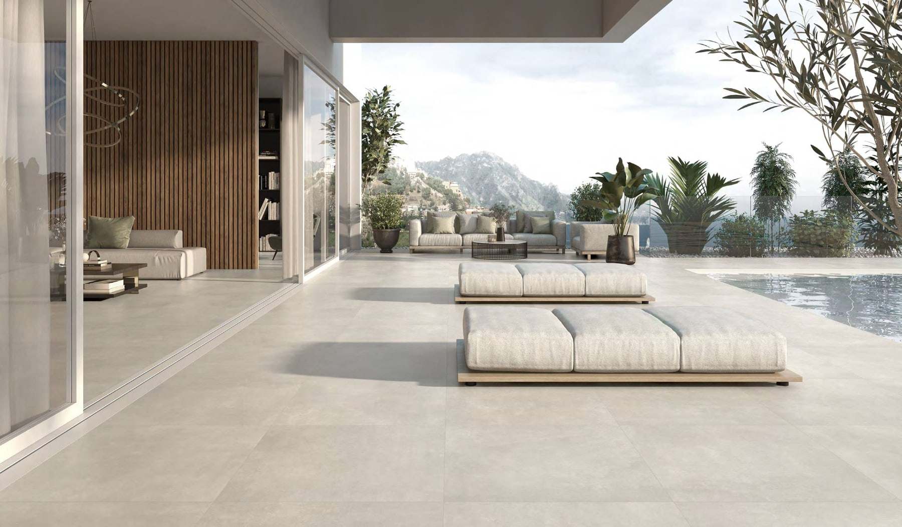 Ambiente con baldosas ITT Seven, foto del catálogo de ITT Ceramic