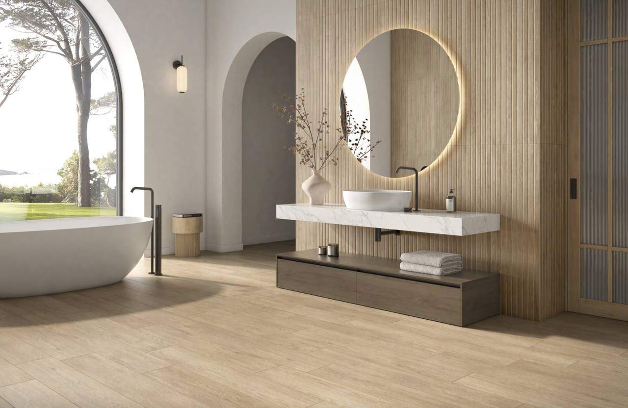 Ambiente con baldosas ITT Mallorca, foto del catálogo de ITT Ceramic