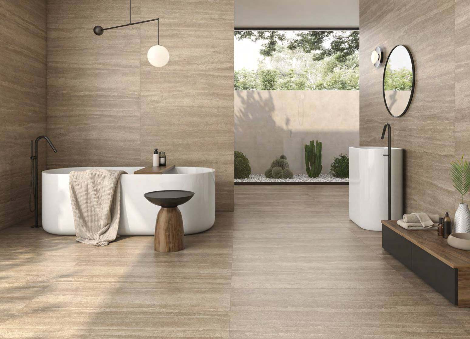 Ambiente con baldosas ITT Toscana, foto del catálogo de ITT Ceramic