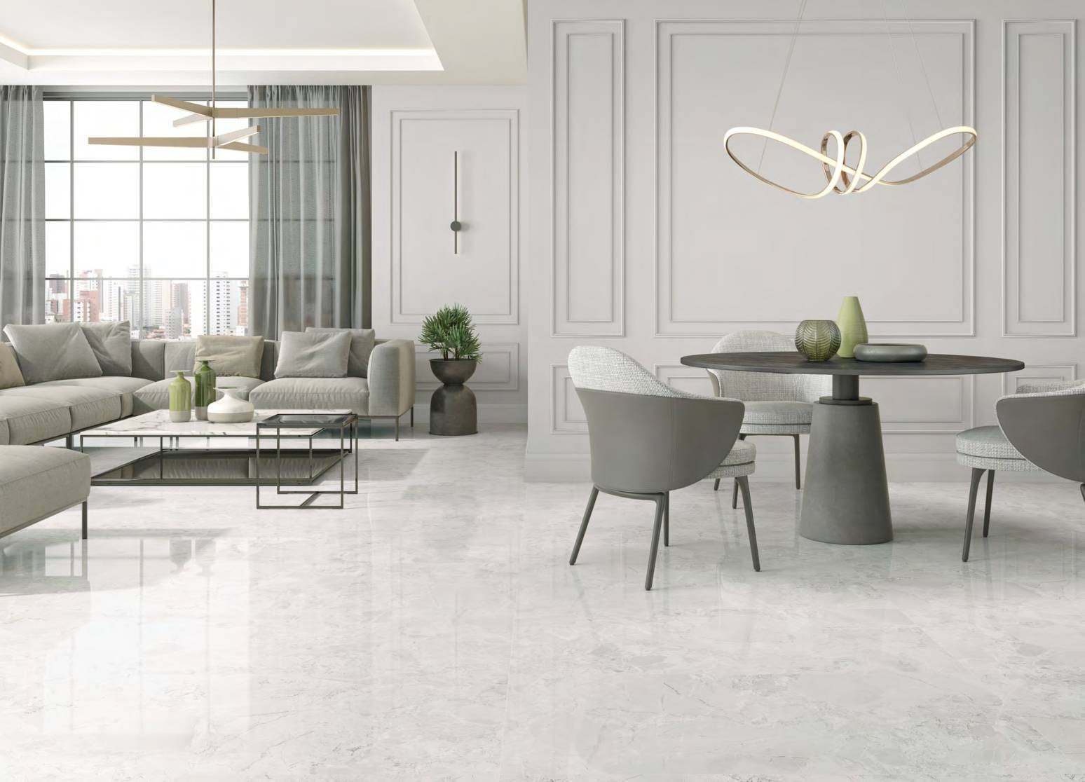 Ambiente con baldosas ITT Acadia, foto del catálogo de ITT Ceramic