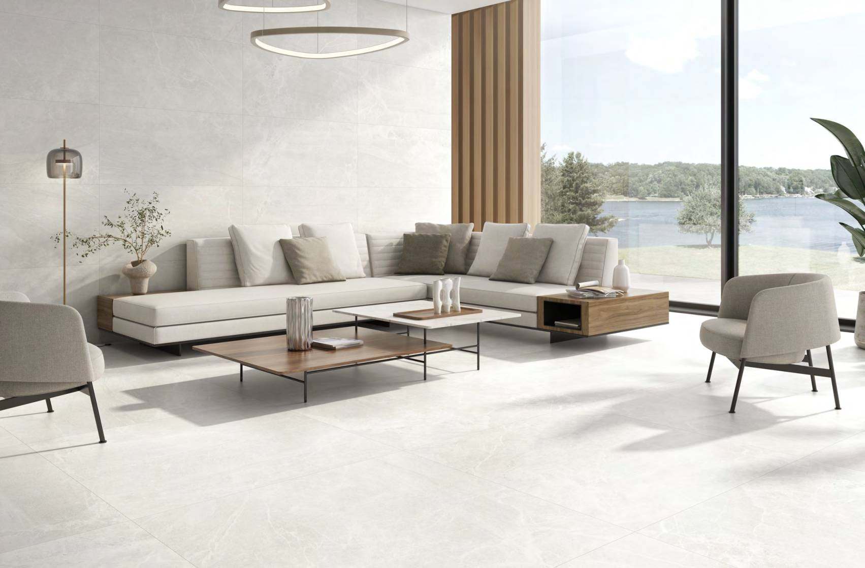 Ambiente con baldosas ITT Burlington, foto del catálogo de ITT Ceramic