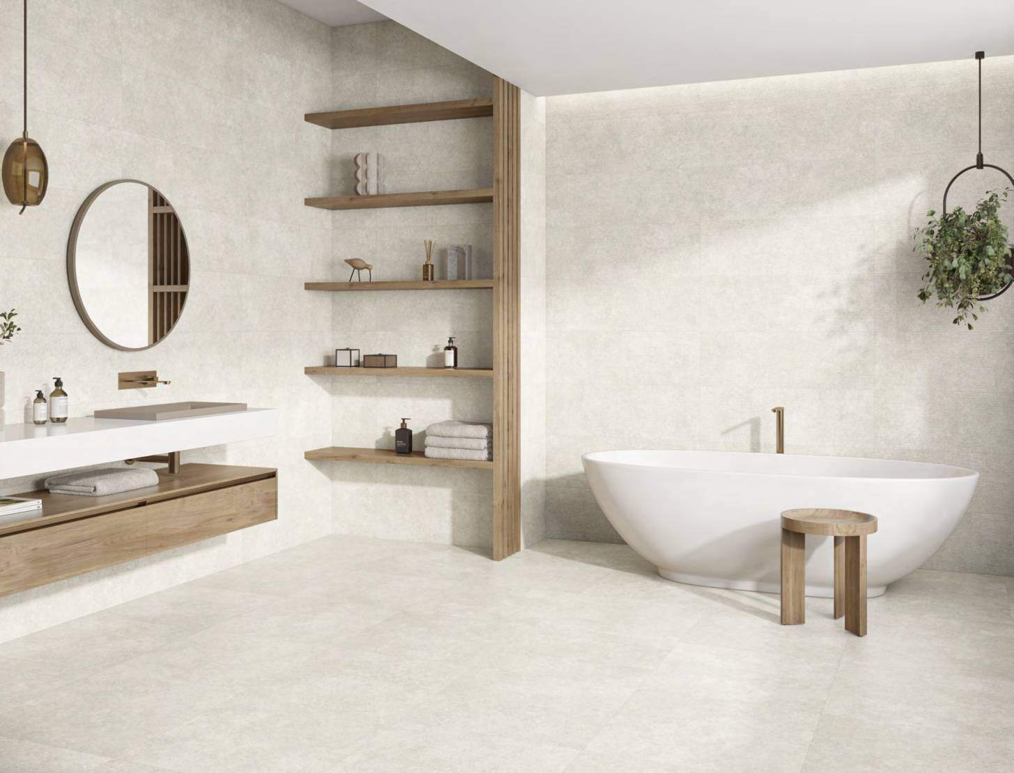 Ambiente con ITT Messina, foto del catálogo de ITT Ceramic