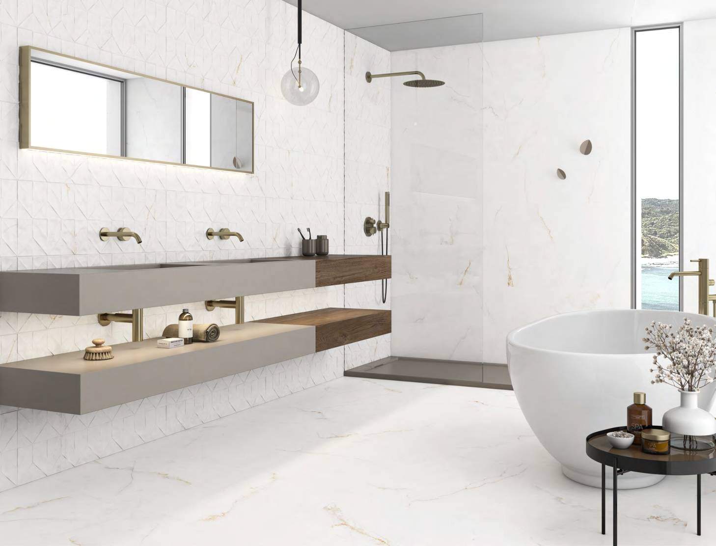 Ambiente con ITT Syrac, foto del catálogo de ITT Ceramic