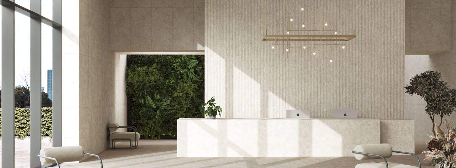 Ambiente con ITT Tundra, foto del catálogo de ITT Ceramic