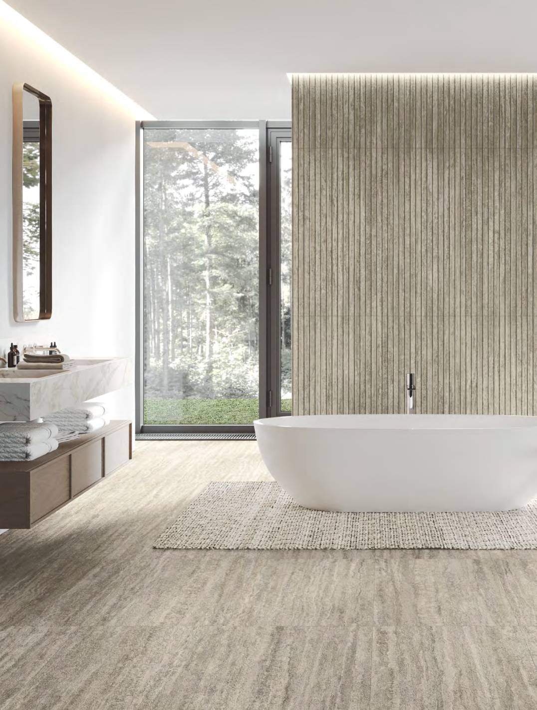 Ambiente con ITT Nativa, foto del catálogo de ITT Ceramic