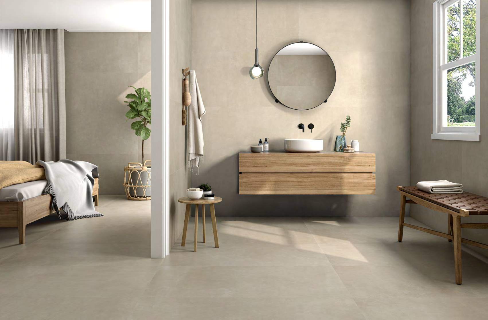 Ambiente con ITT Seven, foto del catálogo de ITT Ceramic