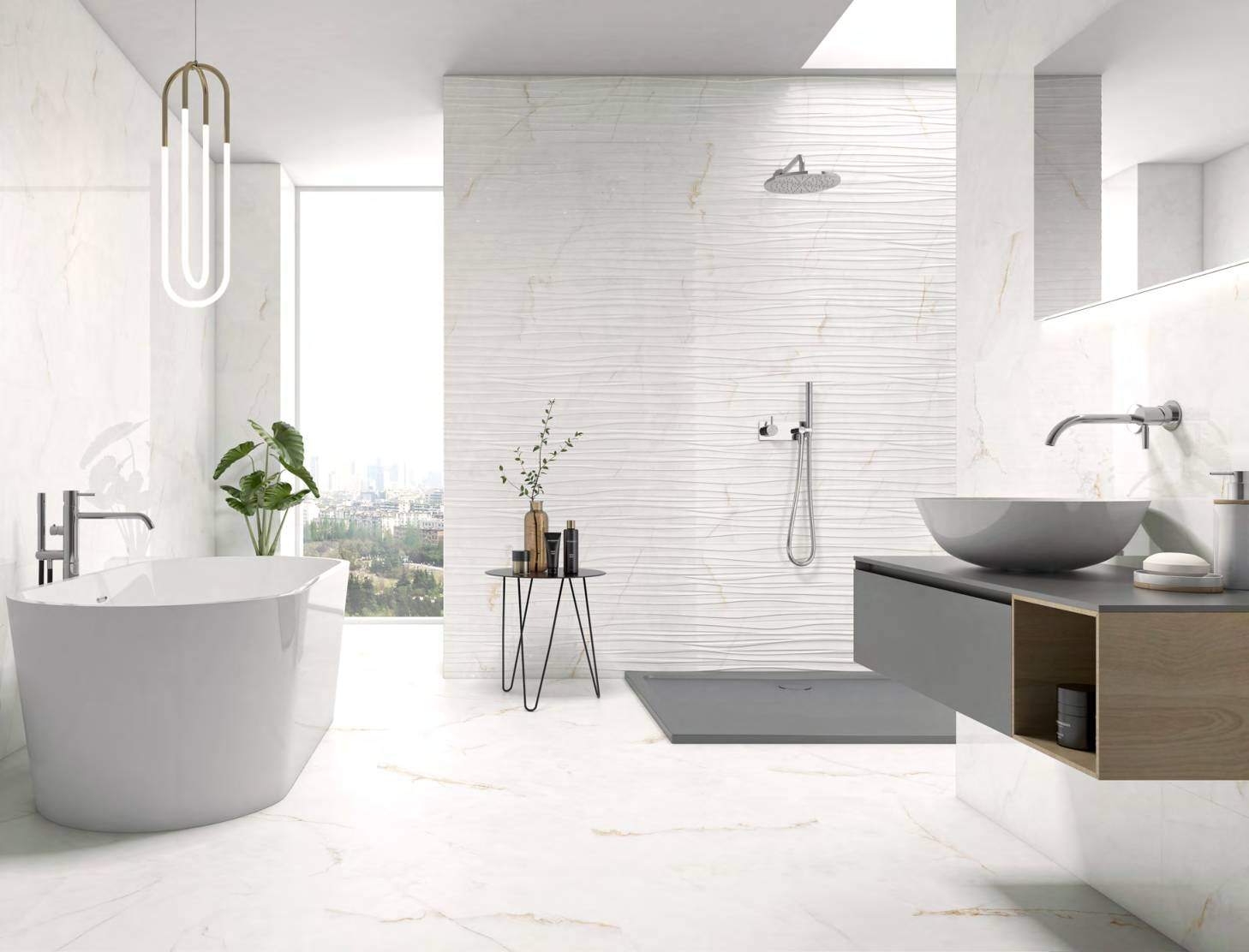 Ambiente con ITT Syrac, foto del catálogo de ITT Ceramic