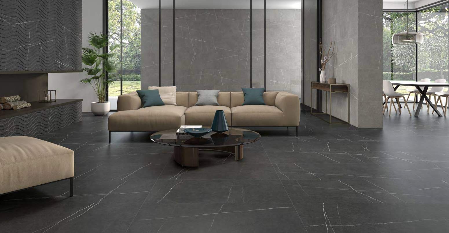 Ambiente con ITT Kairos, foto del catálogo de ITT Ceramic